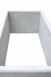 bellaton Hochbeet Midi glatt, Kanten gefasst 150 x 75 cm Höhe:50cm, GRAU