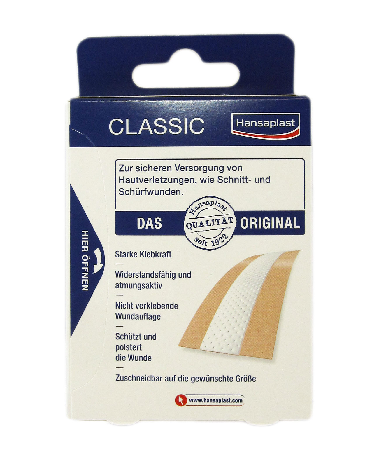 bellaton Hansaplast CLASSIC Pflaster, das Original, 1m x 6cm